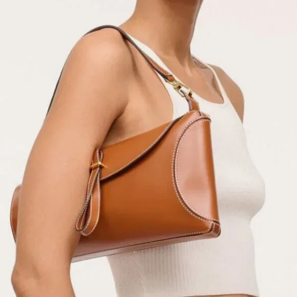 STAUD SOFYA SHOULDER BAG in Tan MSRP$395 Timeless Elegance